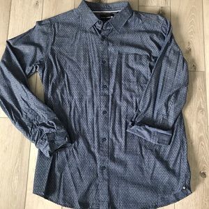Ocean Current Button Up Shirt Blue Medium